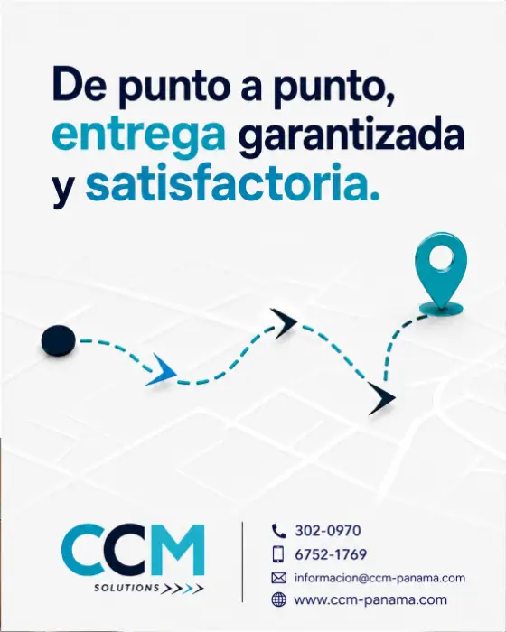 De punto a punto, entrega garantizada y satisfactoria.
